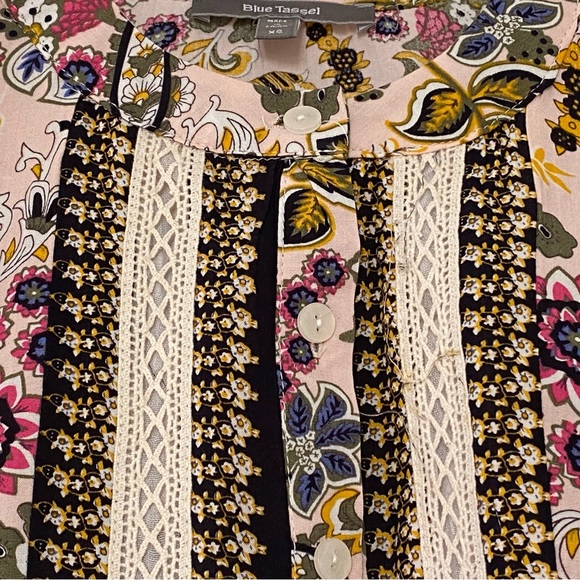 Anthropologie floral péplum top - Picture 5 of 5